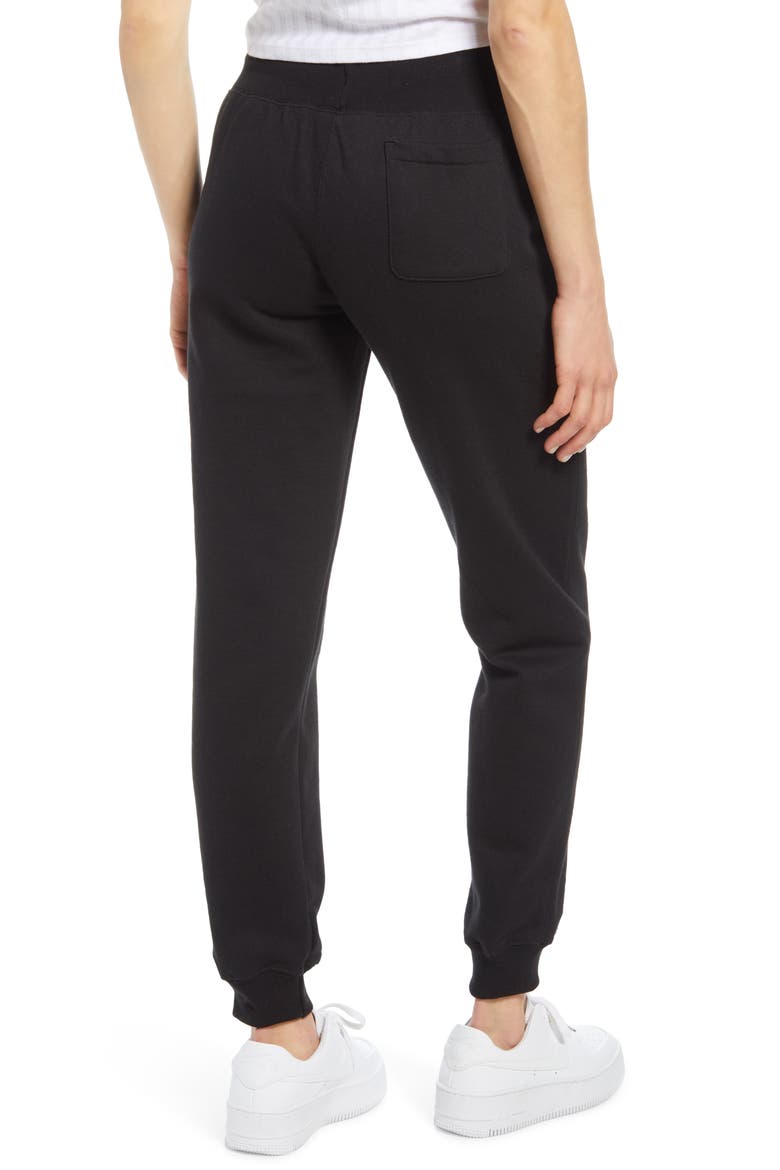 Reverse Weave® Fleece Joggers, Alternate, color, BLACK