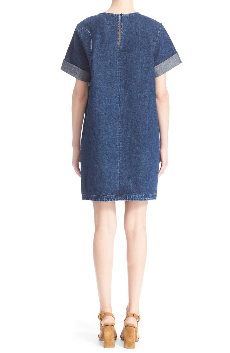 Rachel Comey 'Scribe' Denim Shift Dress, Alternate, color,