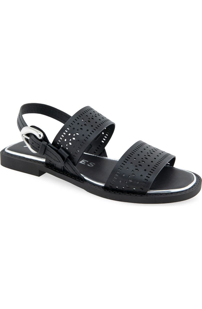 Aerosoles Carole Slingback Sandal, Main, color, Black Perf Faux Leather