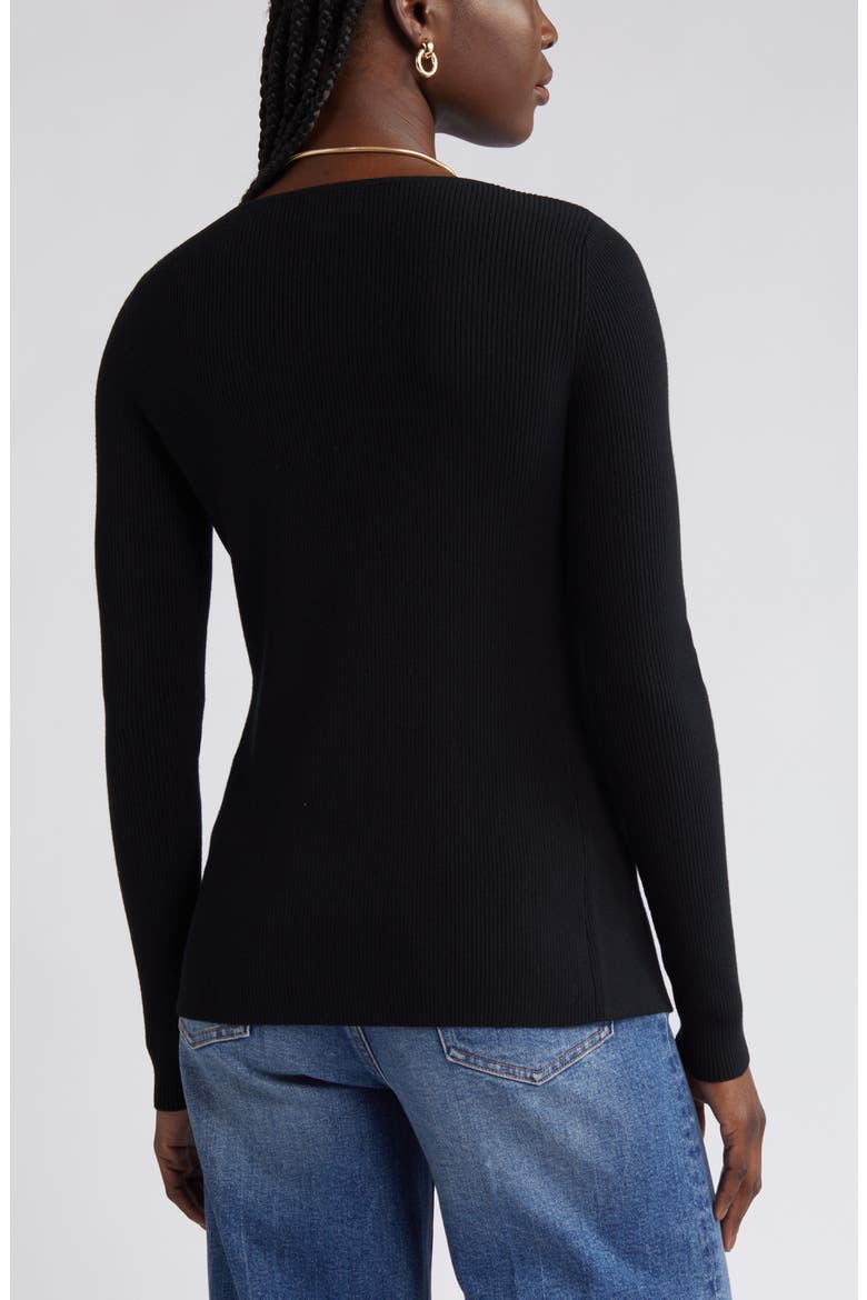 Luxe Sculpt Cardigan, Alternate, color, BLACK