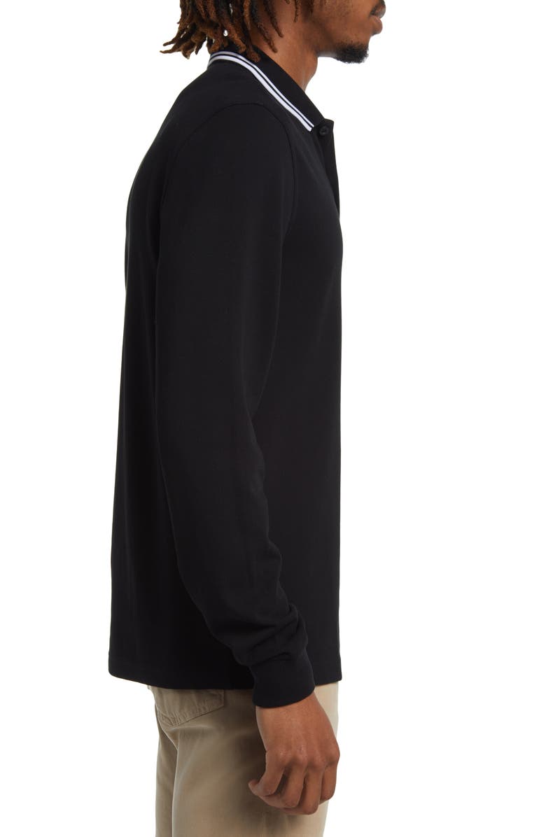 Fred Perry Twin Tipped Long Sleeve Piqué Polo, Alternate, color, 