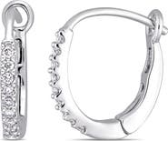 DELMAR Diamond Hoop Earrings - 0.14ct.