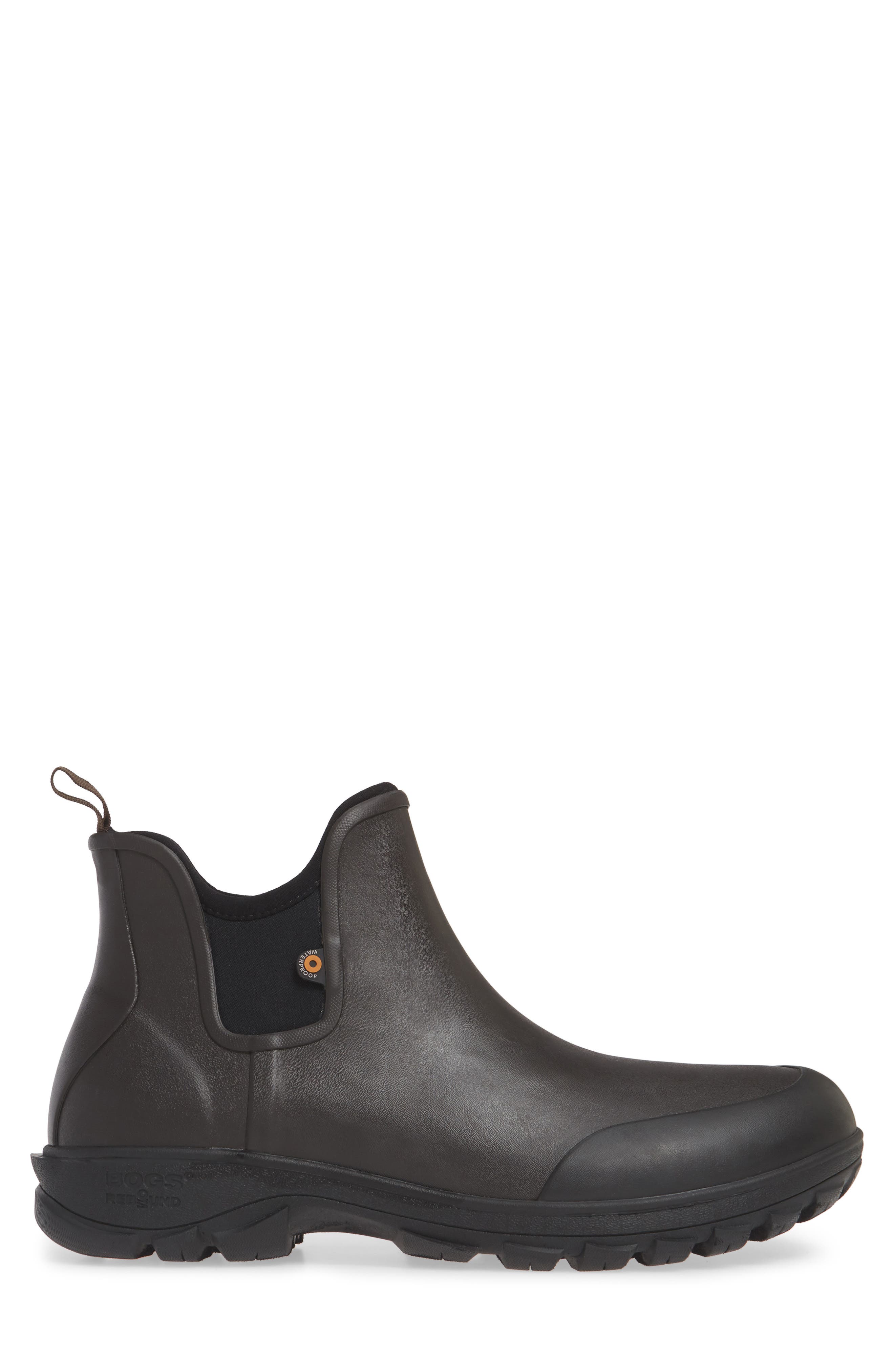 Sauvie Waterproof Chelsea Boot, Alternate, color, DARK BROWN