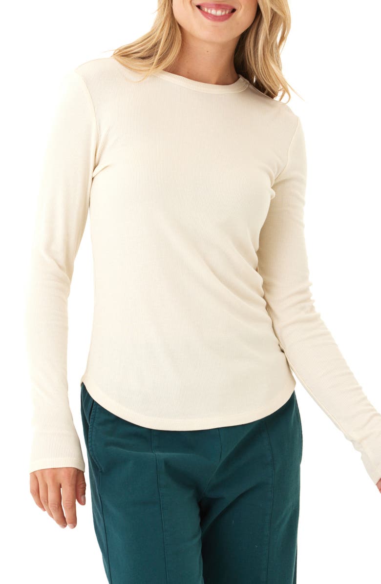 Threads 4 Thought Torri Rib Top, Main, color, Tapioca