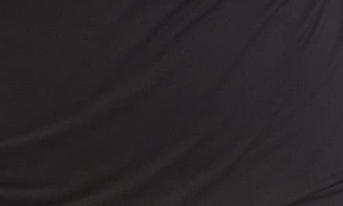 Karen Kane Plus Long Sleeve Crossover Side Shirred Top In Black