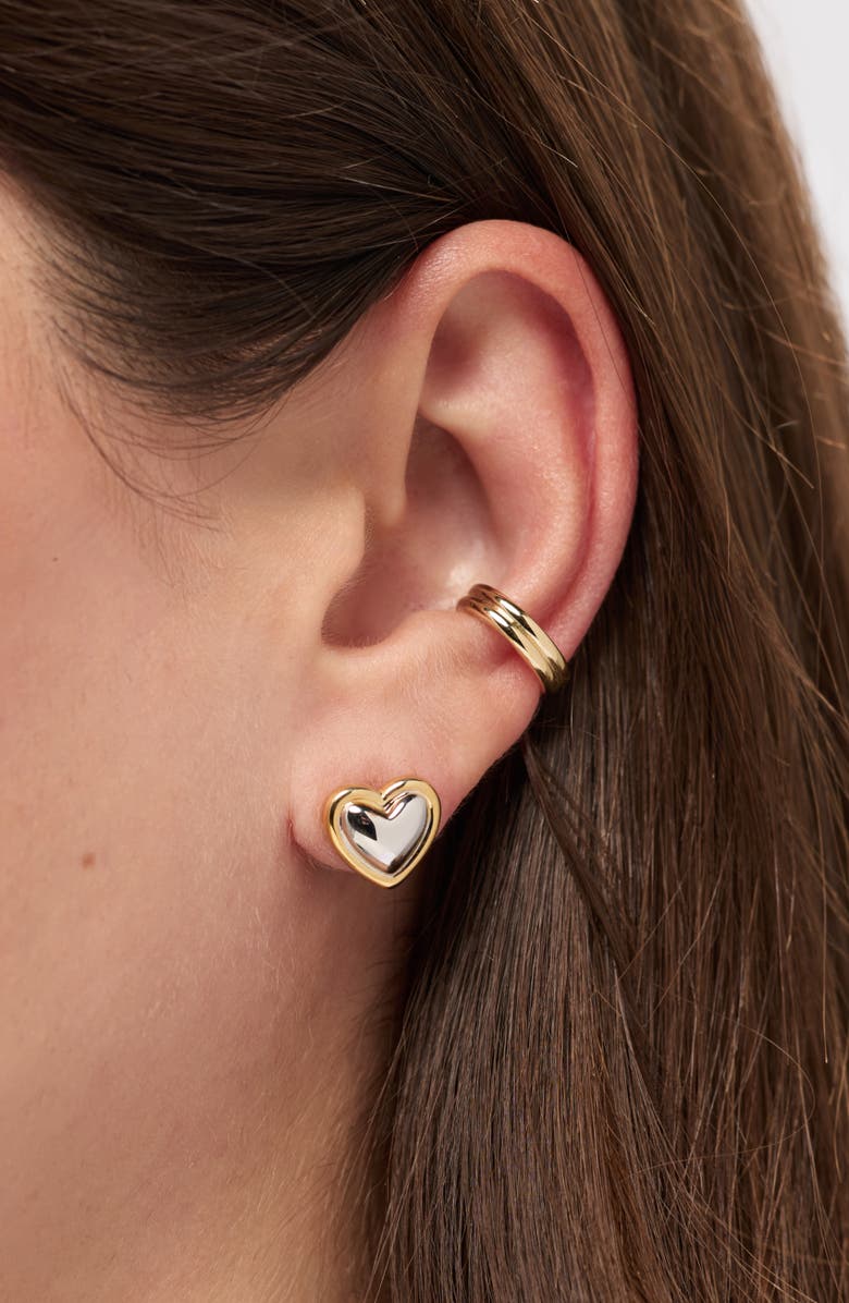 Ana Luisa Stud Earrings - Lev Studs Two Tone, Alternate, color, Two-Tone