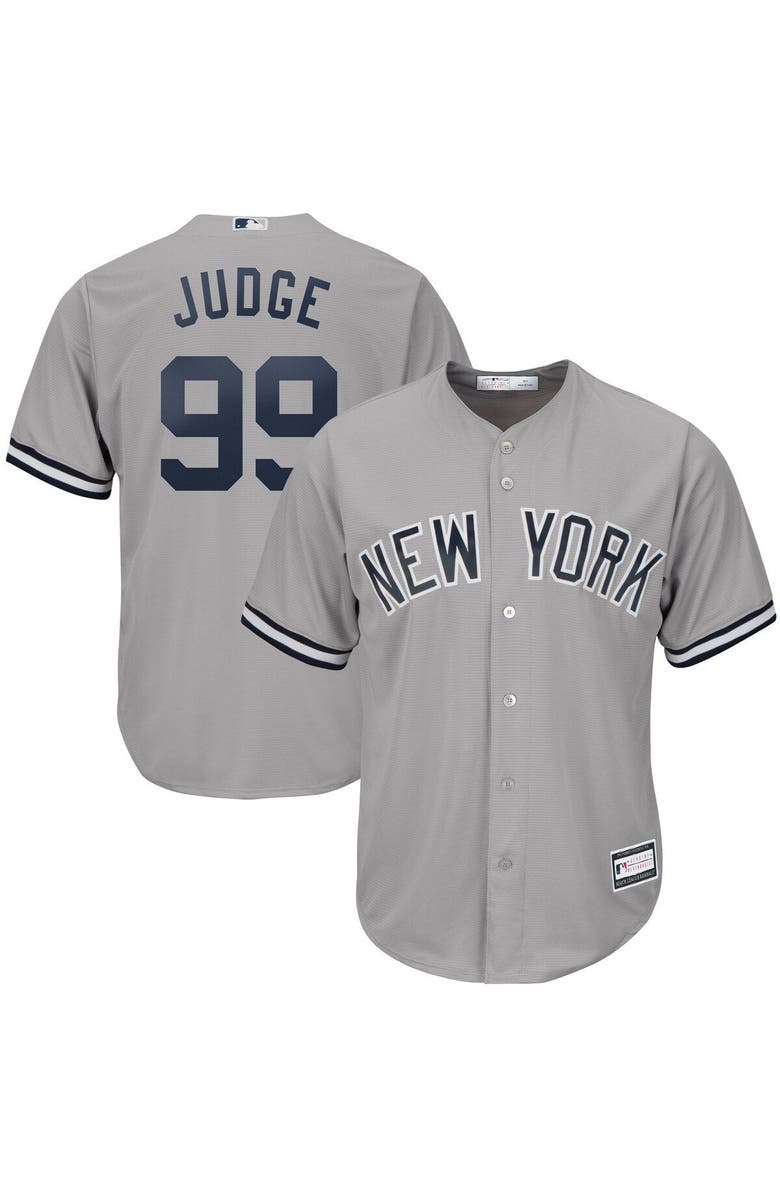 PROFILE Men's Aaron Judge Gray New York Yankees Big & Tall Replica Player Jersey, Main, color, 
