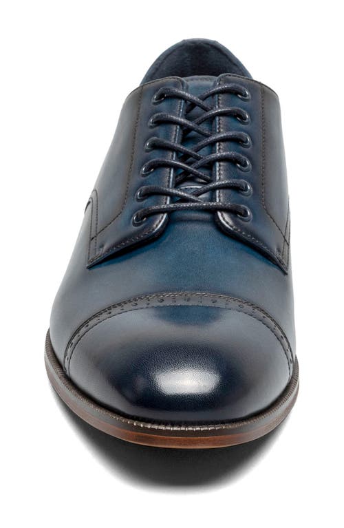 Stacy Adams William Cap Toe Oxford In Navy