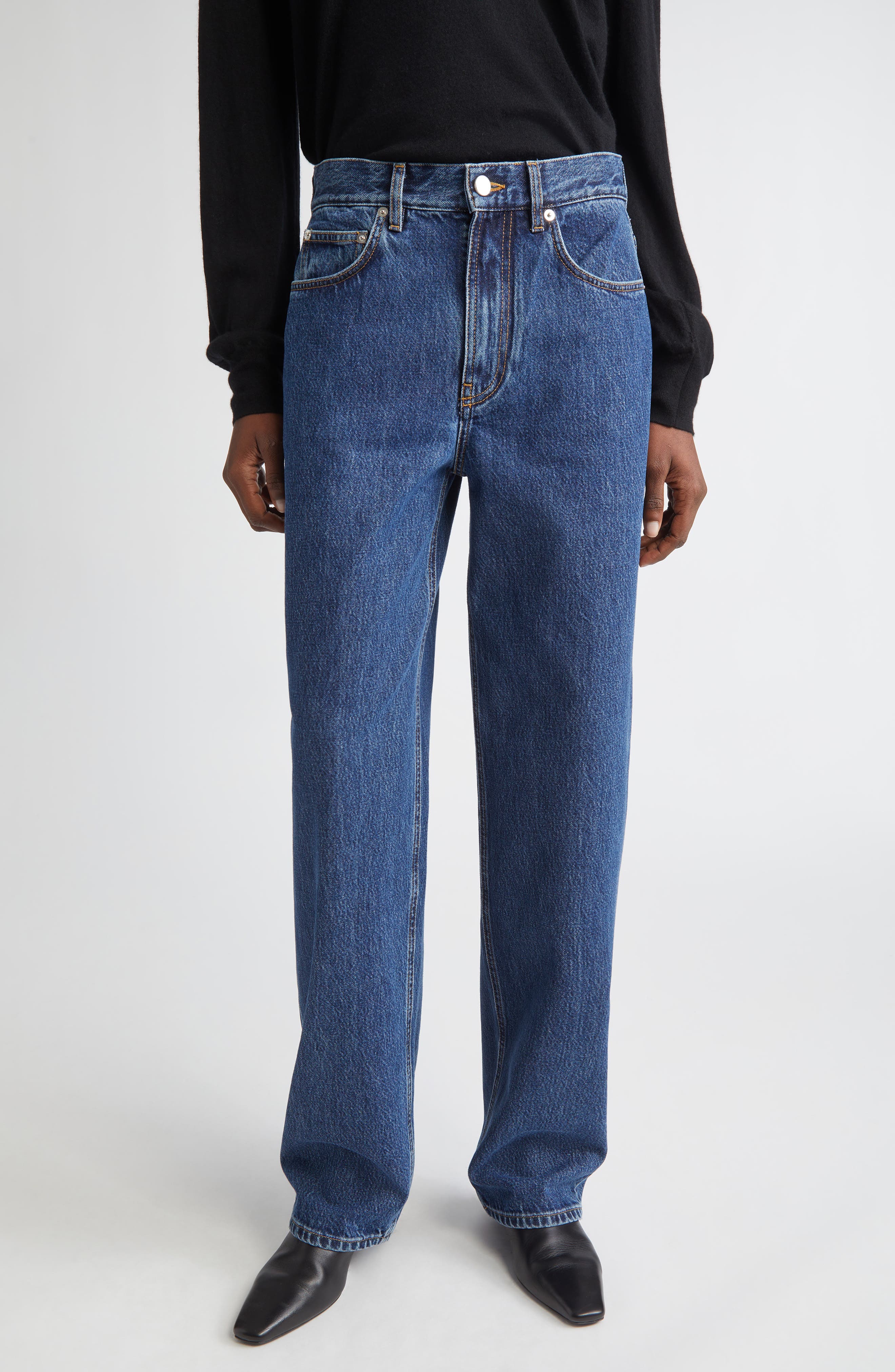 LOULOU DE SAISON Samur High Waist Tapered Leg Jeans
