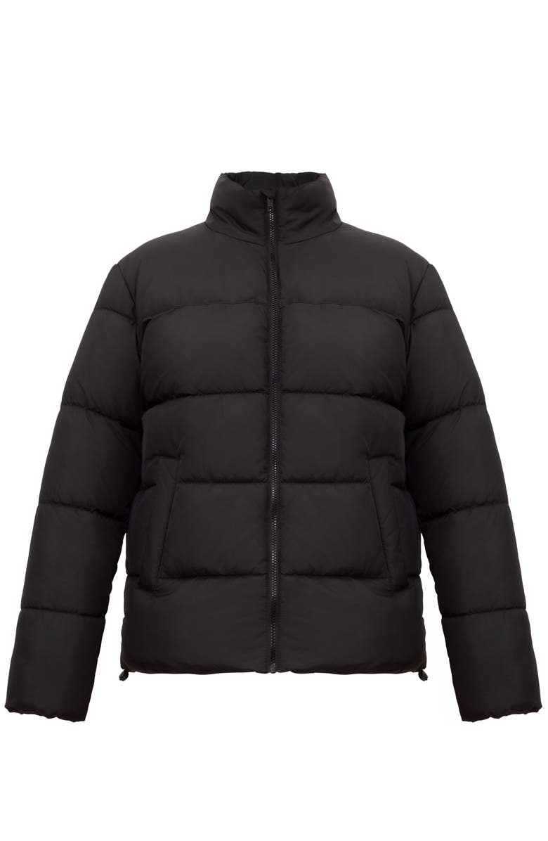 Rokka&Rolla Lightweight Modern Puffer Jacket, Alternate, color, Black