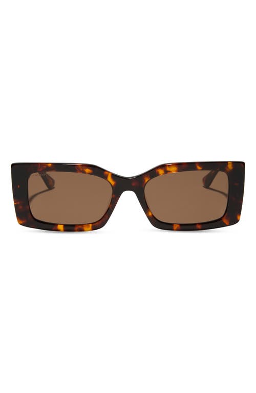 Diff Alessandra 52mm Polarized Cat Eye Sunglasses In Brown