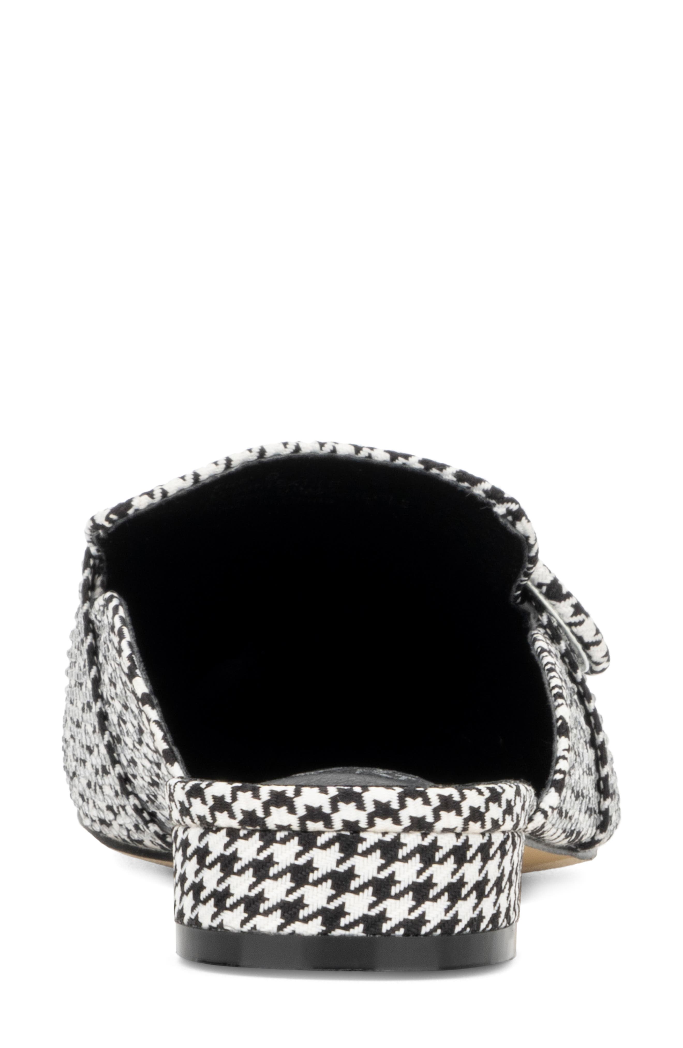 NEW YORK AND COMPANY Olga Houndstooth Mule, Alternate, color, Black/ White