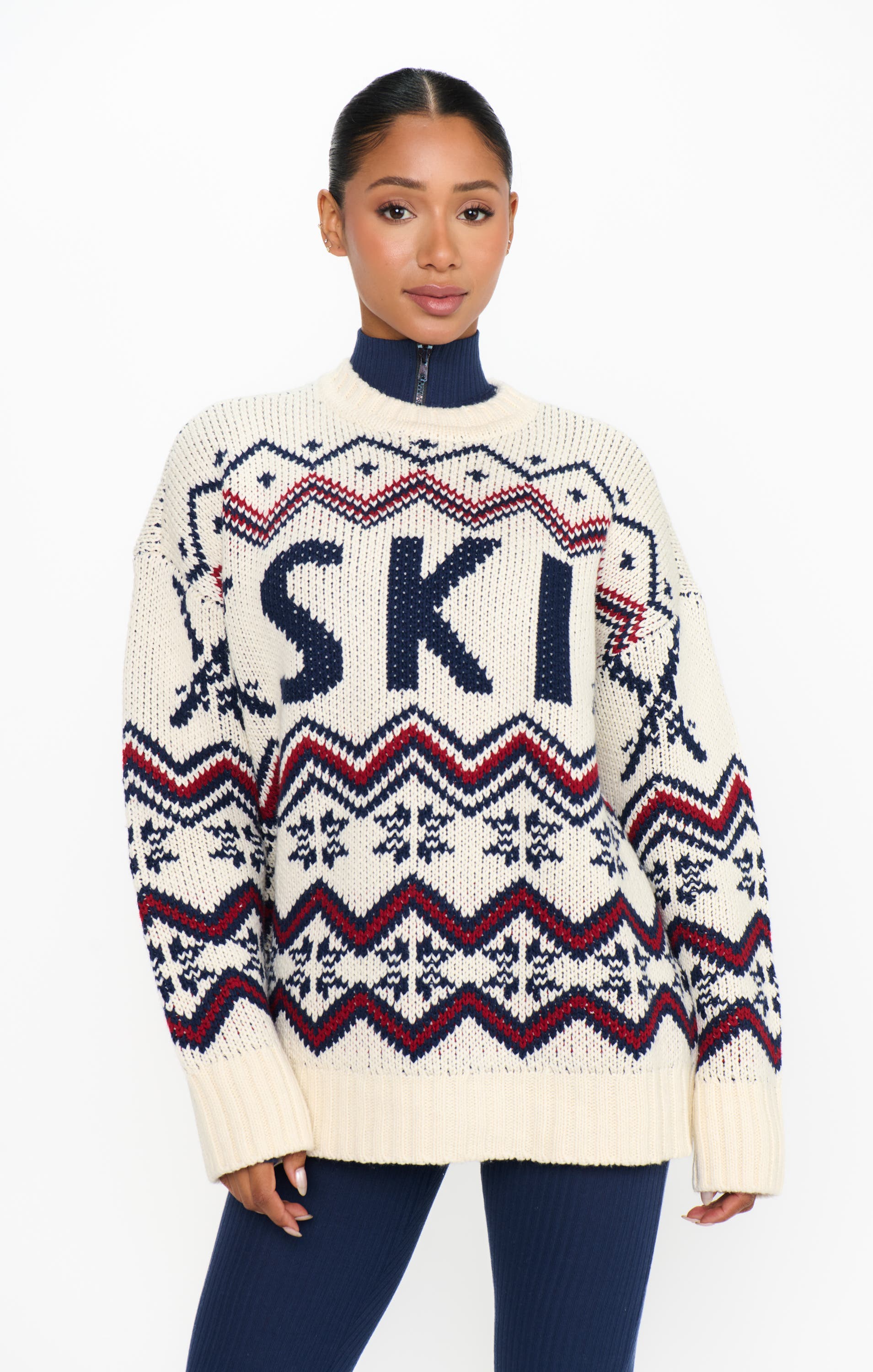 Ski in Sweater