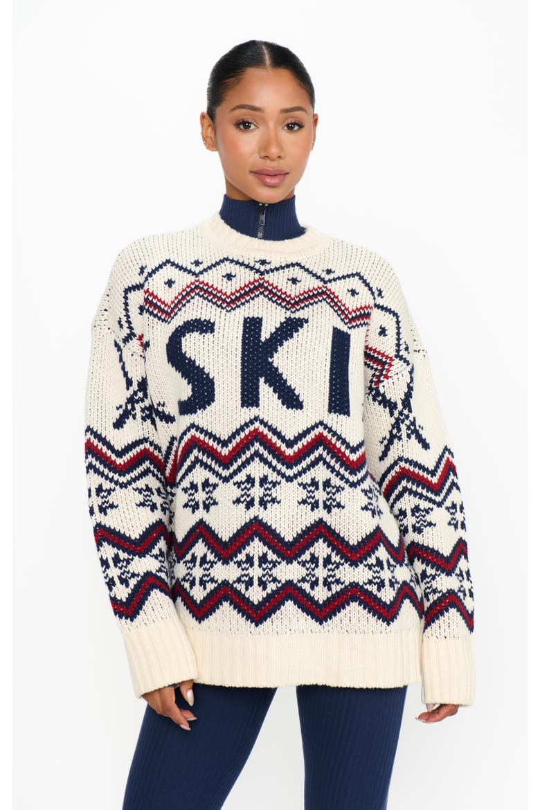 Ski in Sweater, Main, color, Cream Ski Knit