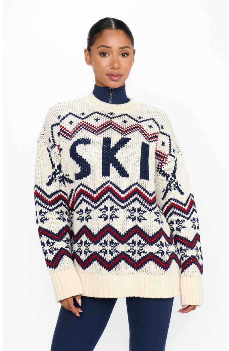 Show Me Your Mumu Ski in Sweater, Main, color, Cream Ski Knit
