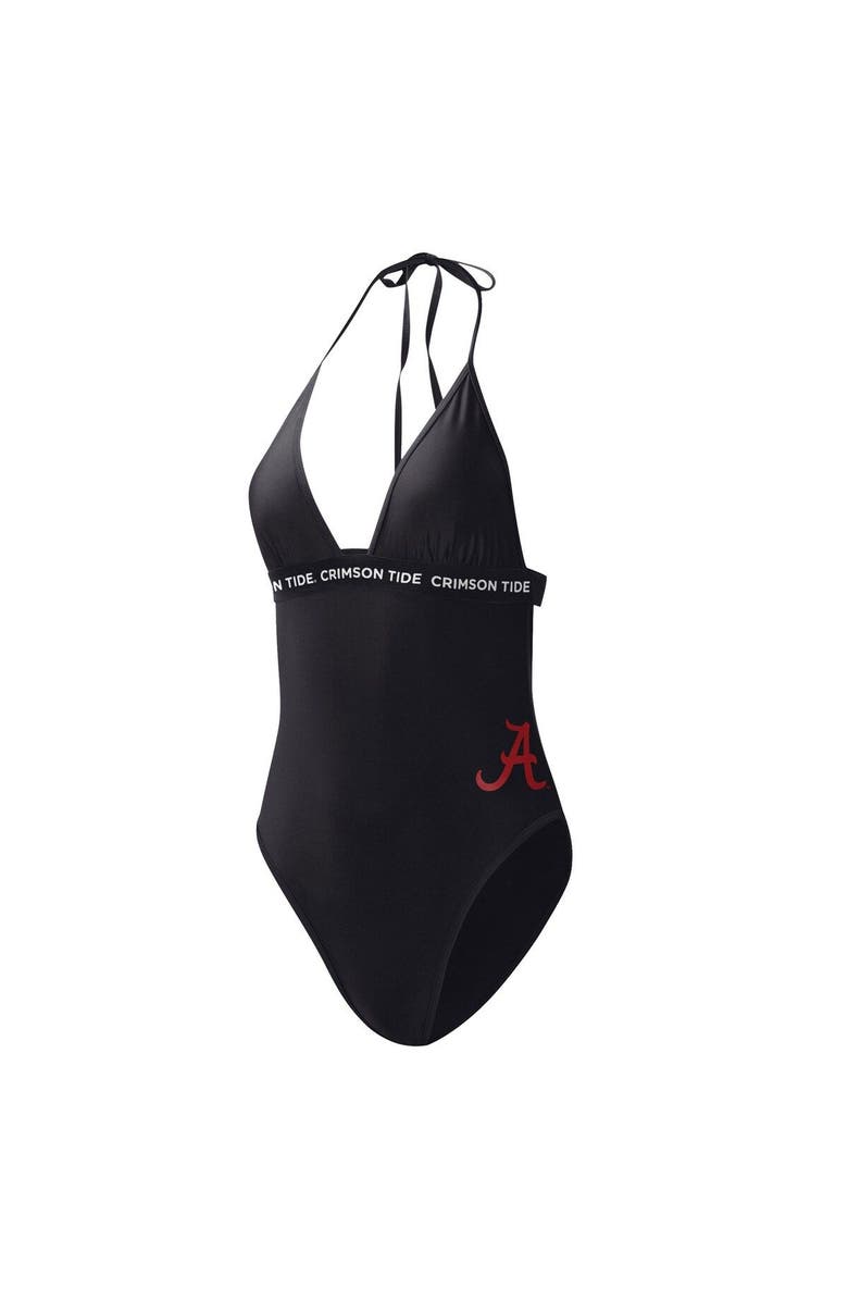 G-III 4HER BY CARL BANKS Women's G-III 4Her by Carl Banks Black Alabama Crimson Tide Full Count One-Piece Swimsuit, Alternate, color, Black