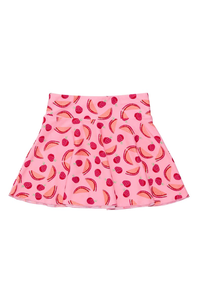 Snapper Rock Kids' Berry Sweet Skirted Bikini Bottoms, Main, color, Pink