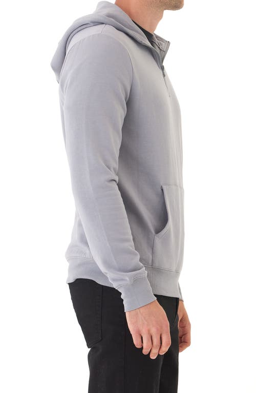 Threads 4 Thought Colton Feather Fleece Half Zip Hoodie In Gray