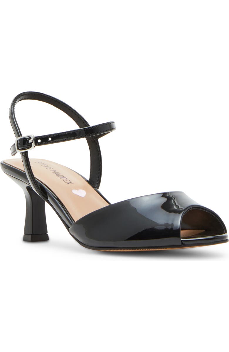 Steve Madden Jrave Ankle Strap Peep Toe Sandal, Main, color,