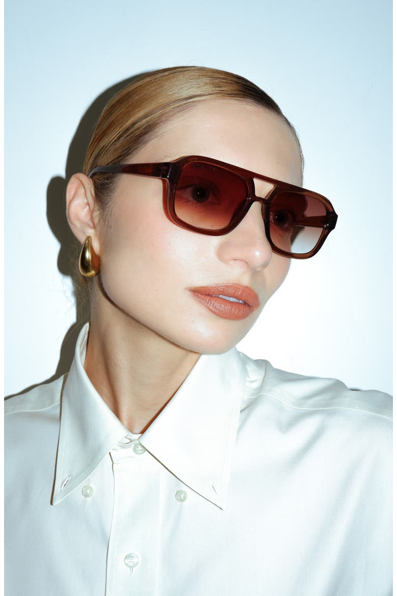 Runway Sunglasses, Alternate, color, Mocca