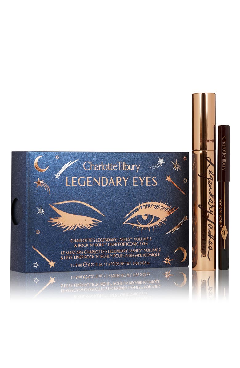 Charlotte Tilbury Legendary Eyes Travel Size Mascara & Eyeliner Set, Main, color, 
