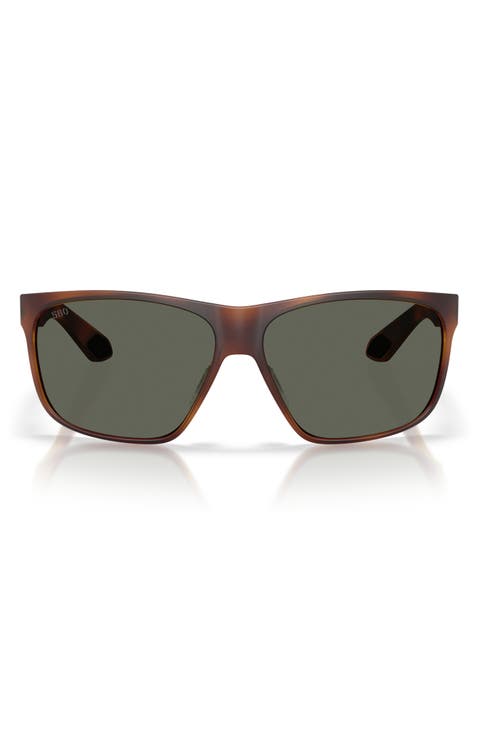 Trades 60mm Polarized Square Sunglasses