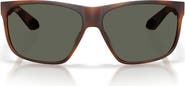 Costa Del Mar Trades 60mm Polarized Square Sunglasses