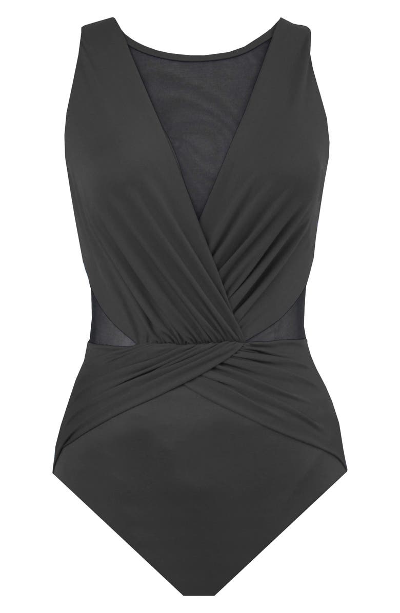 Miraclesuit<sup>®</sup> Illusionists Palma One-Piece Swimsuit, Alternate, color, Black