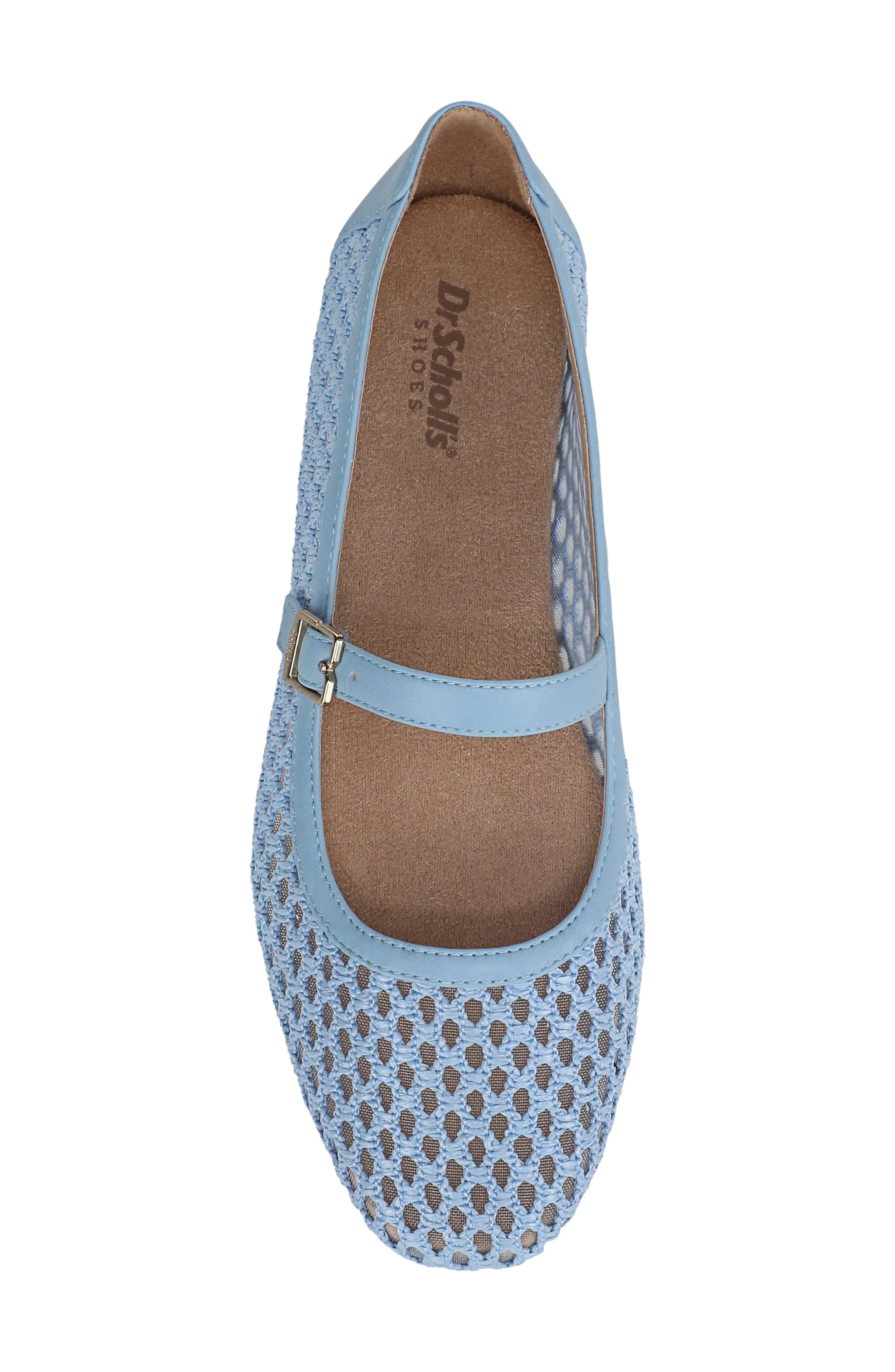 Wren Mesh Mary Jane Flat, Alternate, color, BLUE SKY
