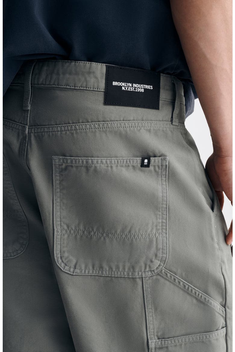 Williamsburg Relaxed Fit Cotton Canvas Carpenter Shorts, Alternate, color, BASIL GREEN COLORED