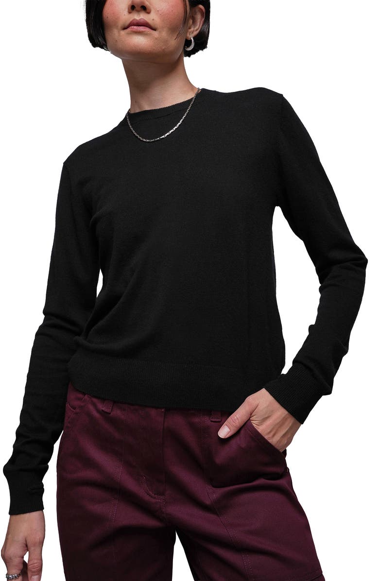 WILDFANG The Everyday Crew Neck Sweater, Main, color, Black