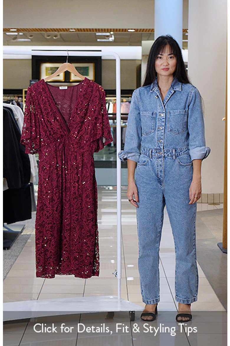 Starry Sequin Lace Fit & Flare Cocktail Dress video