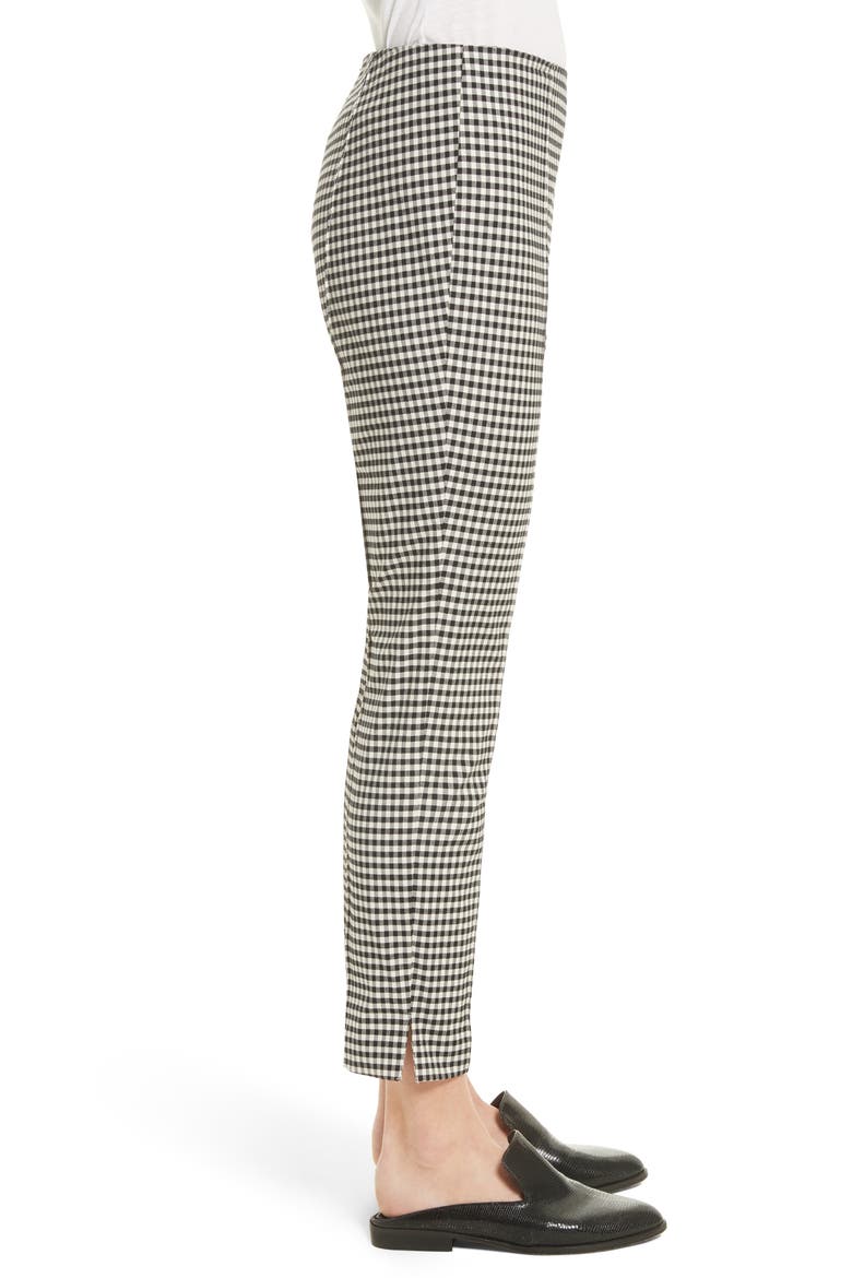 Tee High Waisted Seam Trousers, Alternate, color, BLACK/WHITE