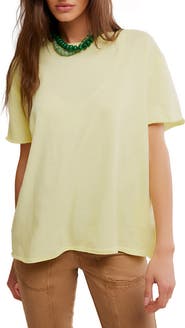 Free People We The Free Nina Crewneck Cotton T-Shirt