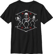 Star Wars Boy's Star Wars Halloween Vader Skeleton Dance T-Shirt