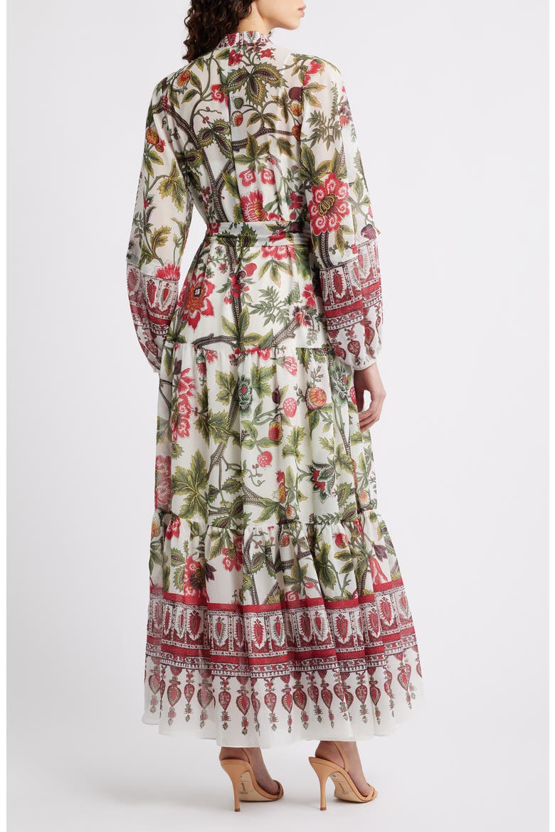 Lana Floral Print Long Sleeve Dress, Alternate, color, IVORY MULTI