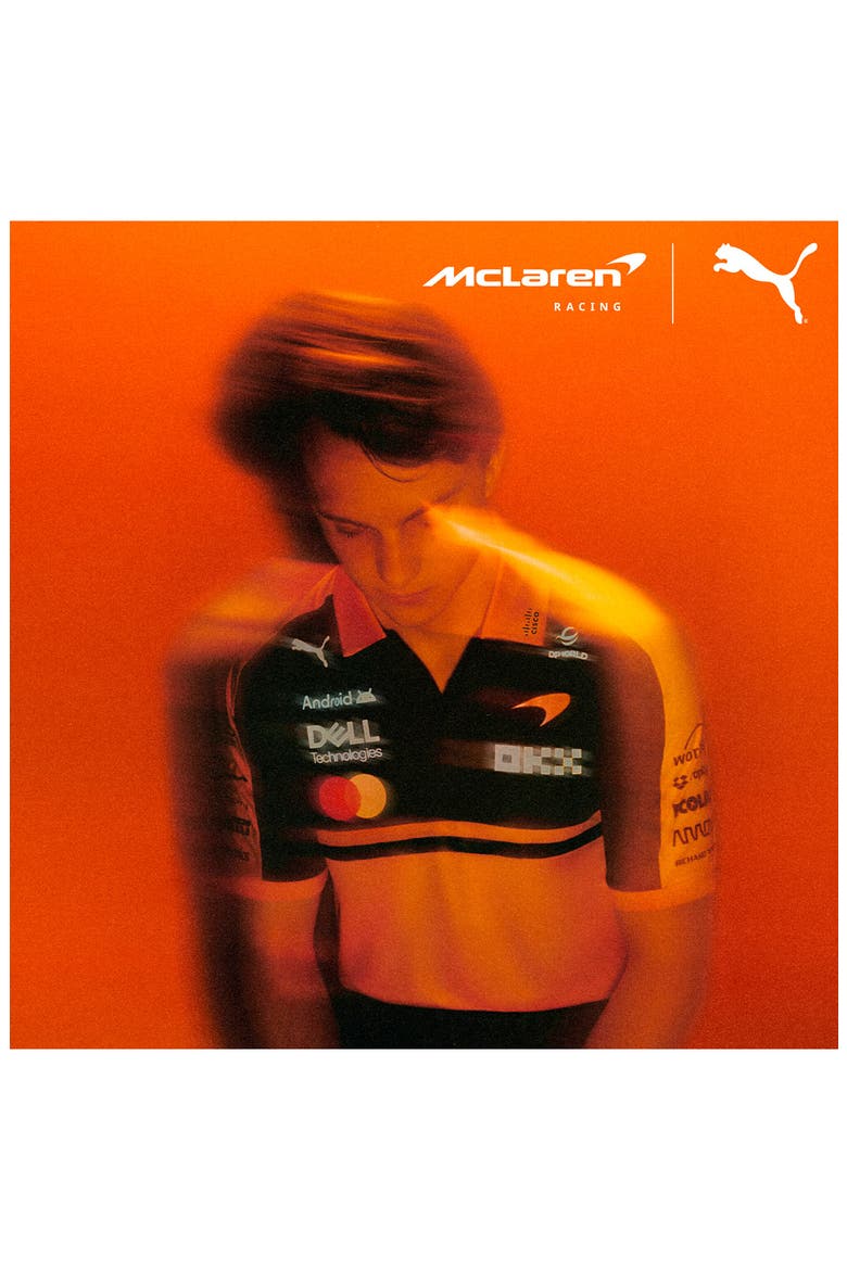 McLaren Graphic Logo Print Replica Regular Fit Polo, Alternate, color, PAPAYA