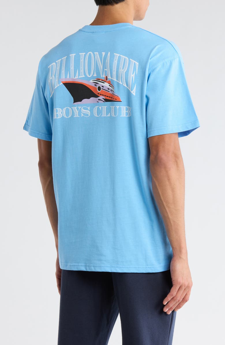 Billionaire Boys Club Yacht Graphic Short Sleeve T-Shirt, Alternate, color, Little Boy Blue