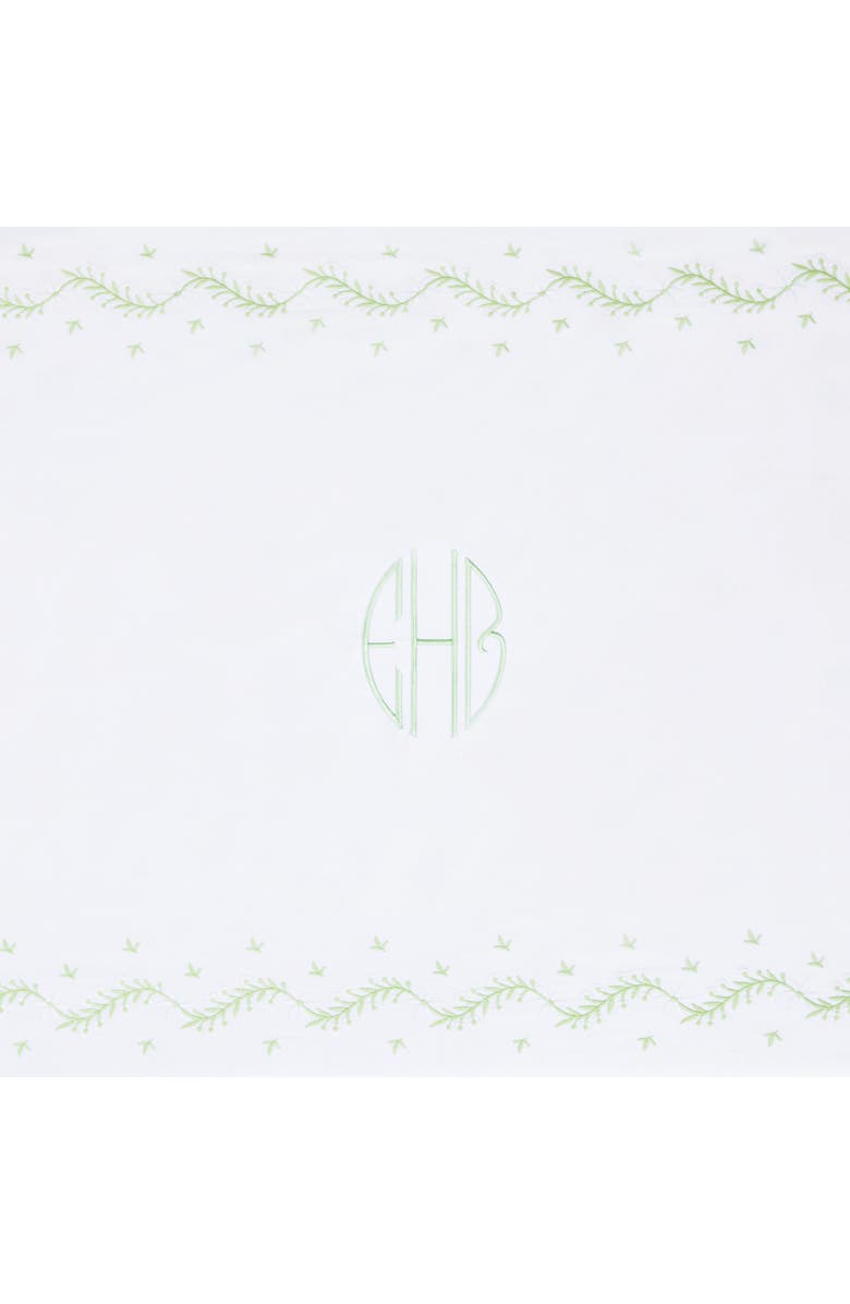 Little English Kids' Embroidered Crib Sheet, Alternate, color, Meadow