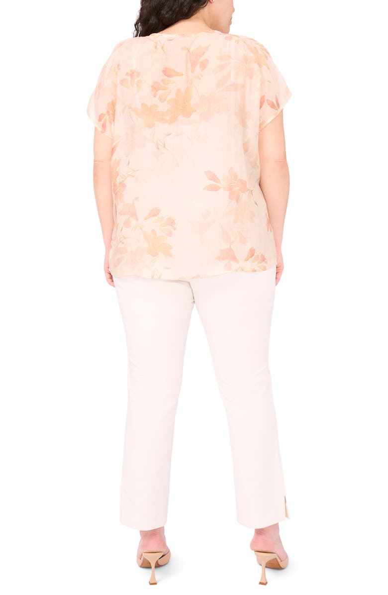 Halogen<sup>®</sup> Floral Popover Top, Alternate, color, Silver Pink
