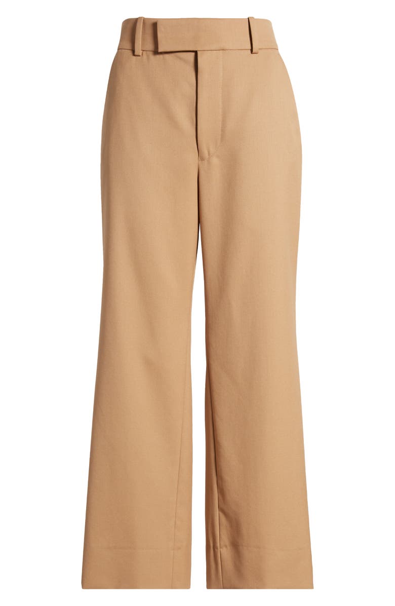 FRAME Easy Slim Wool Blend Crop Pants, Alternate, color, Light Camel