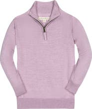 Hope & Henry Baby Boys' Organic Fine Gauge Half Zip Sweater, Infant