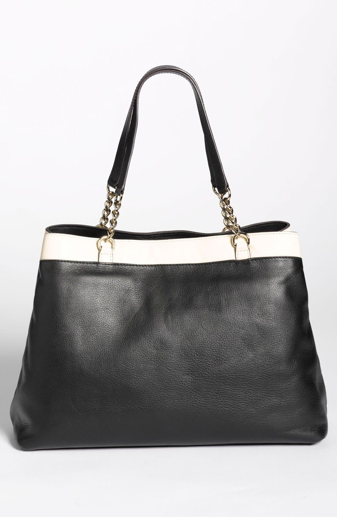 Kate Spade New York 'hancock park - maryanne' leather bow shopper, large, Alternate, color, 