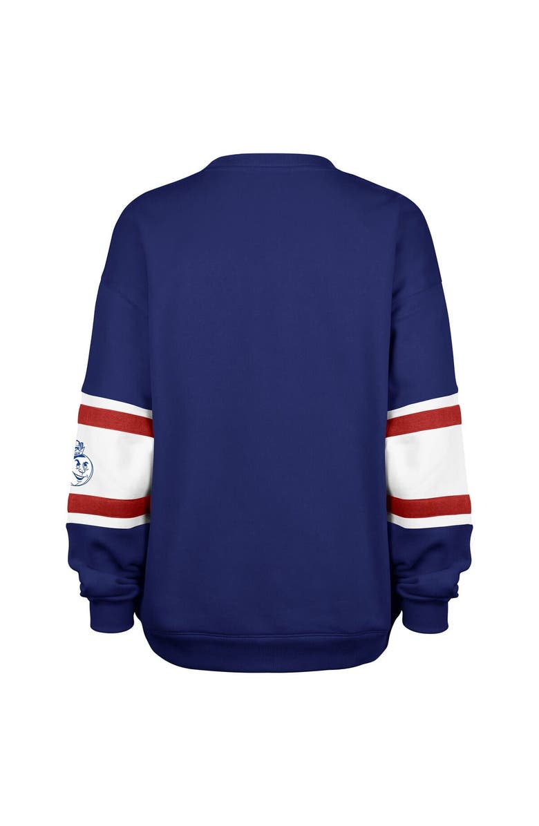 '47 Women's '47 Royal Sacramento Kings 2024/25 City Edition Steadfast Paneled Pullover Sweatshirt, Alternate, color,