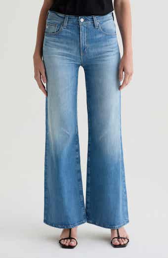 AG Saige Mid Rise Wide Leg Jeans