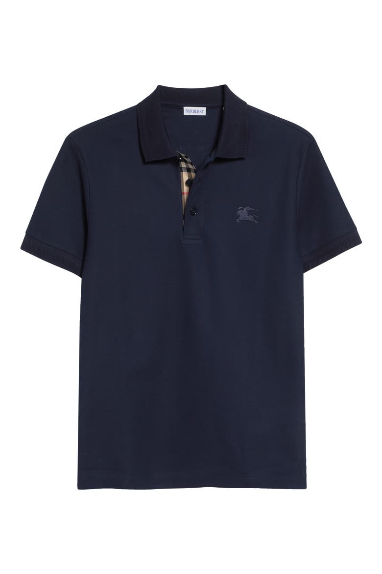 Eddie EKD Embroidered Cotton Piqué Polo, Alternate, color, COAL BLUE