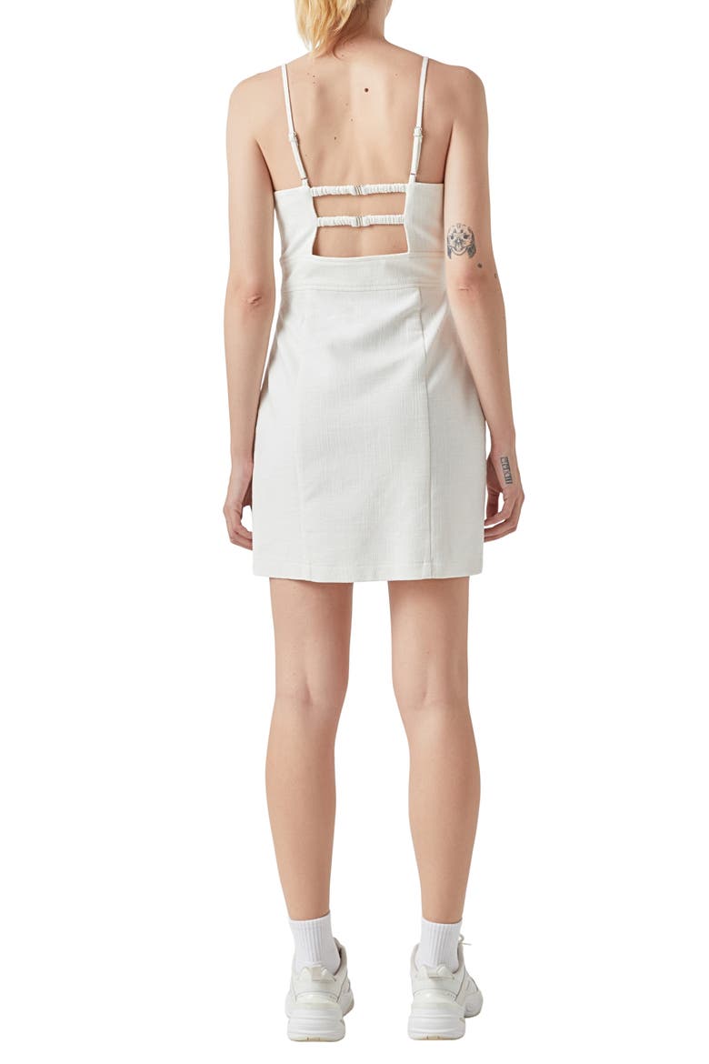 Strappy Back Minidress, Alternate, color, IVORY