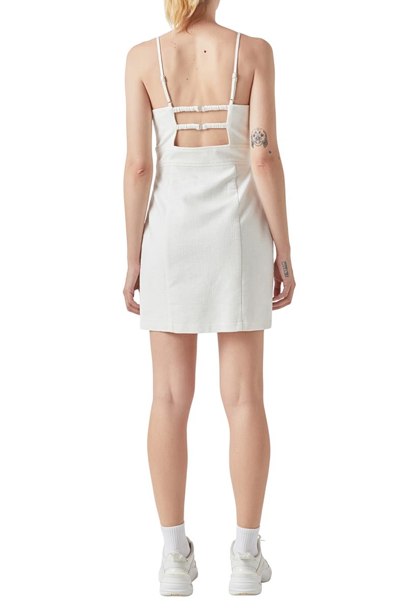Grey Lab Strappy Back Minidress, Alternate, color, Ivory