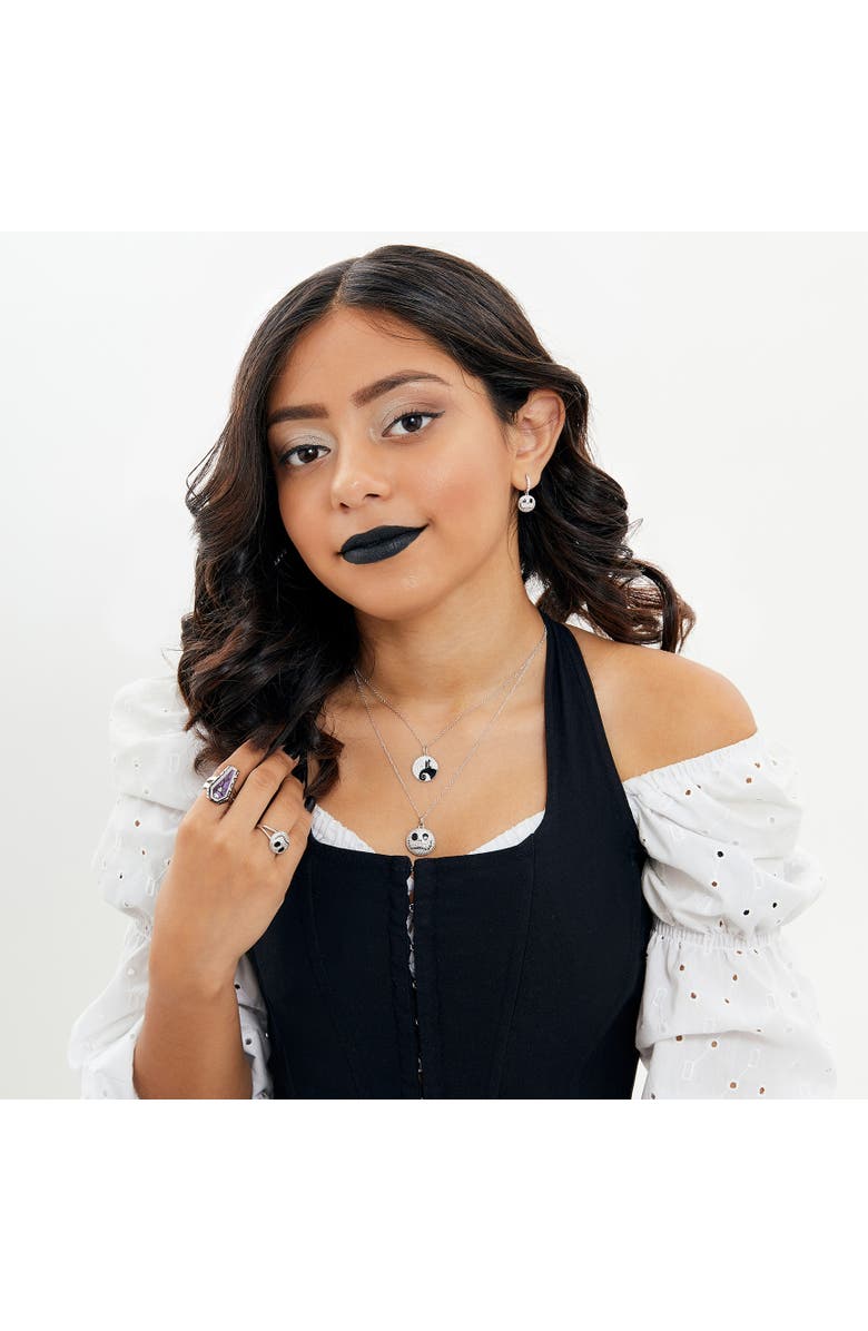 Disney The Nightmare Before Christmas Jack Skellington Coffin-Shaped Ring, Size 7, Alternate, color, Purple, Silver