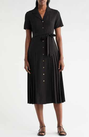 Nanette Lepore Pleated A-Line Shirtdress